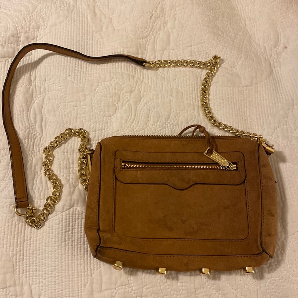 Rebecca Minkoff brown suede purse